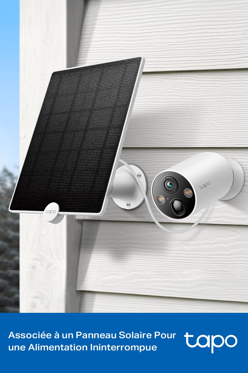 Tapo C425 2.5K(4MP) Caméra de Surveillance WiFi Extérieure sans Fil Batterie 10 000mAh, Autonomie de 300j, AI Détection, Vision Nocturne en Couleur, IP66 Etanche, Aucune hub requis(Base magnétique)