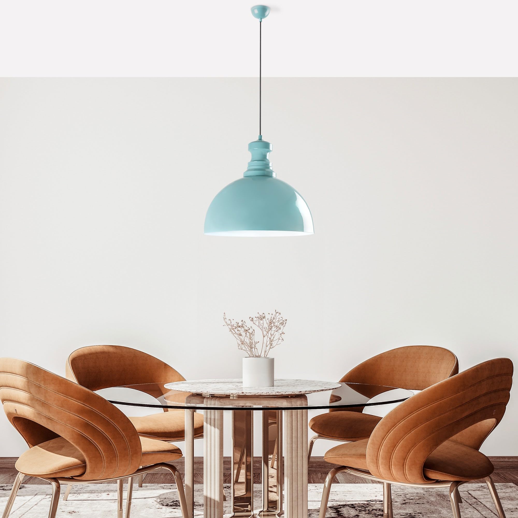 Opviq Elegante Chandelier de metal, diámetro 40 cm, casquillo E27 y altura ajustable