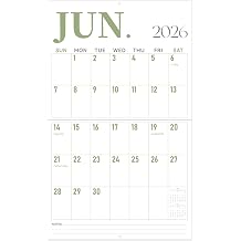 GuassLee Wall Calendar 2026-2027 Large, 23"x14" Vertical Wall Calendar 2026, 13-Month from 2026 Jun to 2027 Jun, Monthly Planner Hanging Calendar with Big Grid Big Numbers for Home Office Organizing