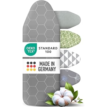 arteneur&reg; - Made in Germany Speed Ironing Board Cover for Steam Irons - Ironing Board Cover with Thermo Reflect Aluminium Coa