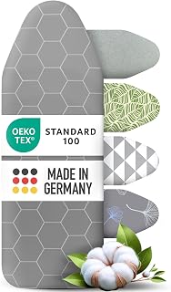arteneur® - Premium Funda Tabla de Planchar Ajustable I 4 Capas I 5 Tallas I Refleja el Calor y el Vapor I Made in Germany | OEKOTEX100 I Banda Elástica I para Tables de Planchar 110x35 cm…
