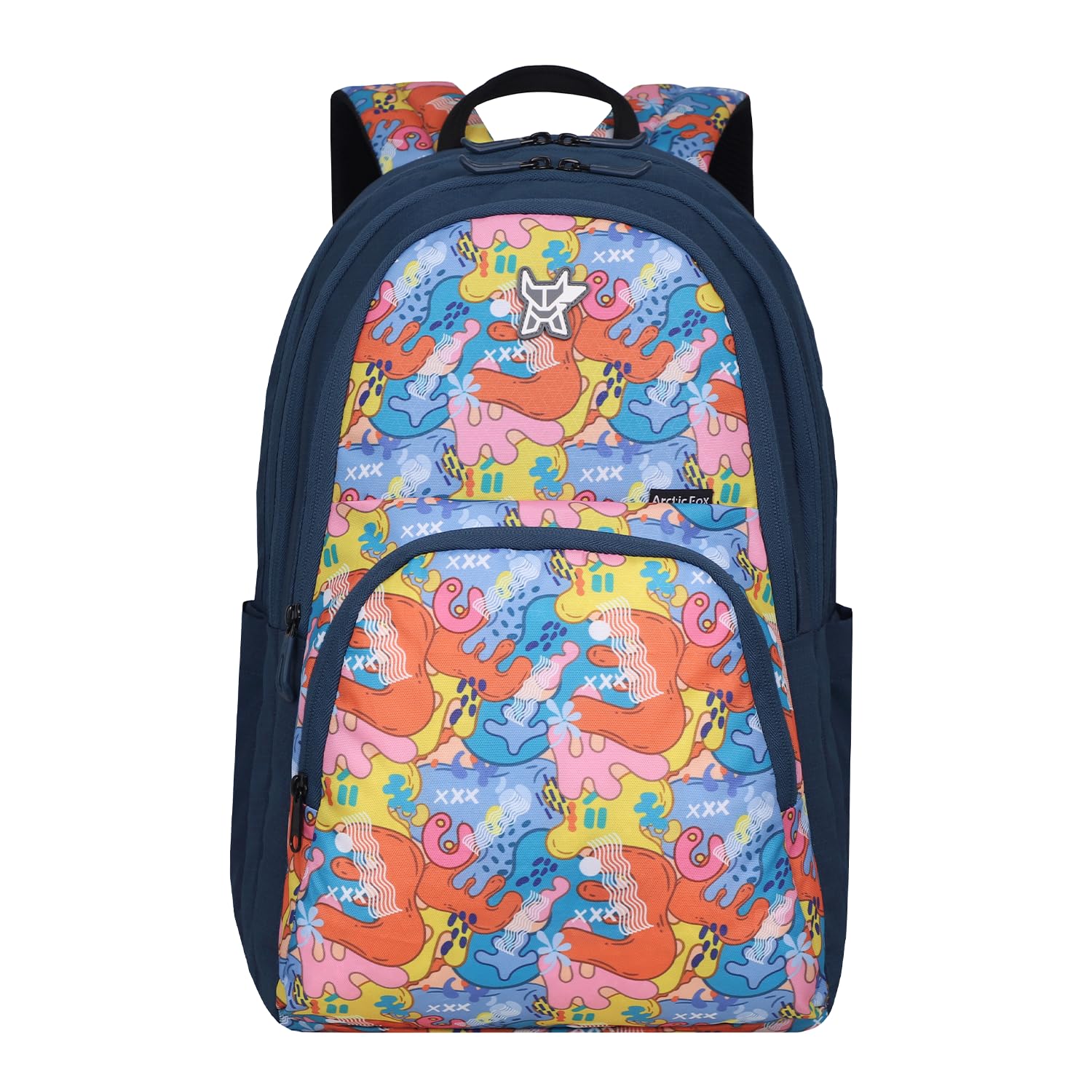 Color Splash Castel rock 34 Liters School Backpack for Boys and Girls-image-43