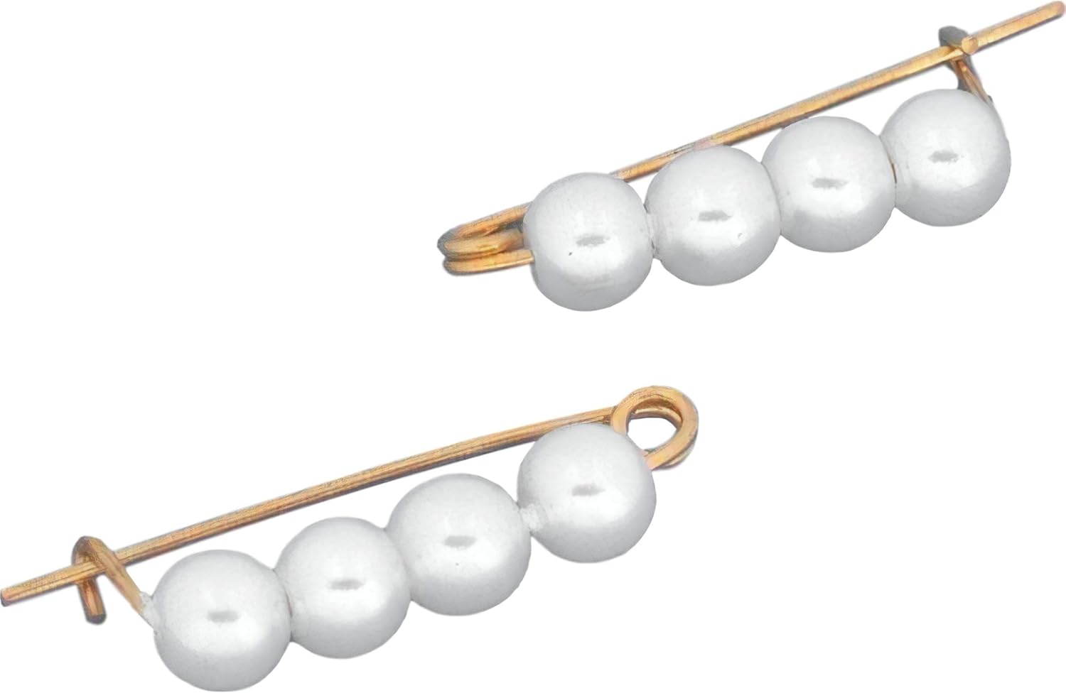 2 Pearl Enhancer Bead Shortening Clasps Gold Parts with
