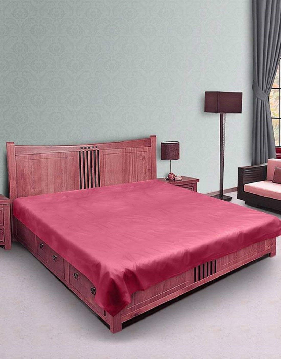 SHAVIN PVC Bed Mattress Waterproof Bed Sheet,Waterproof Protective Sheet (Lenght 6 x 6.5 Feet) Pack of 1 Colour-Pink-image-45