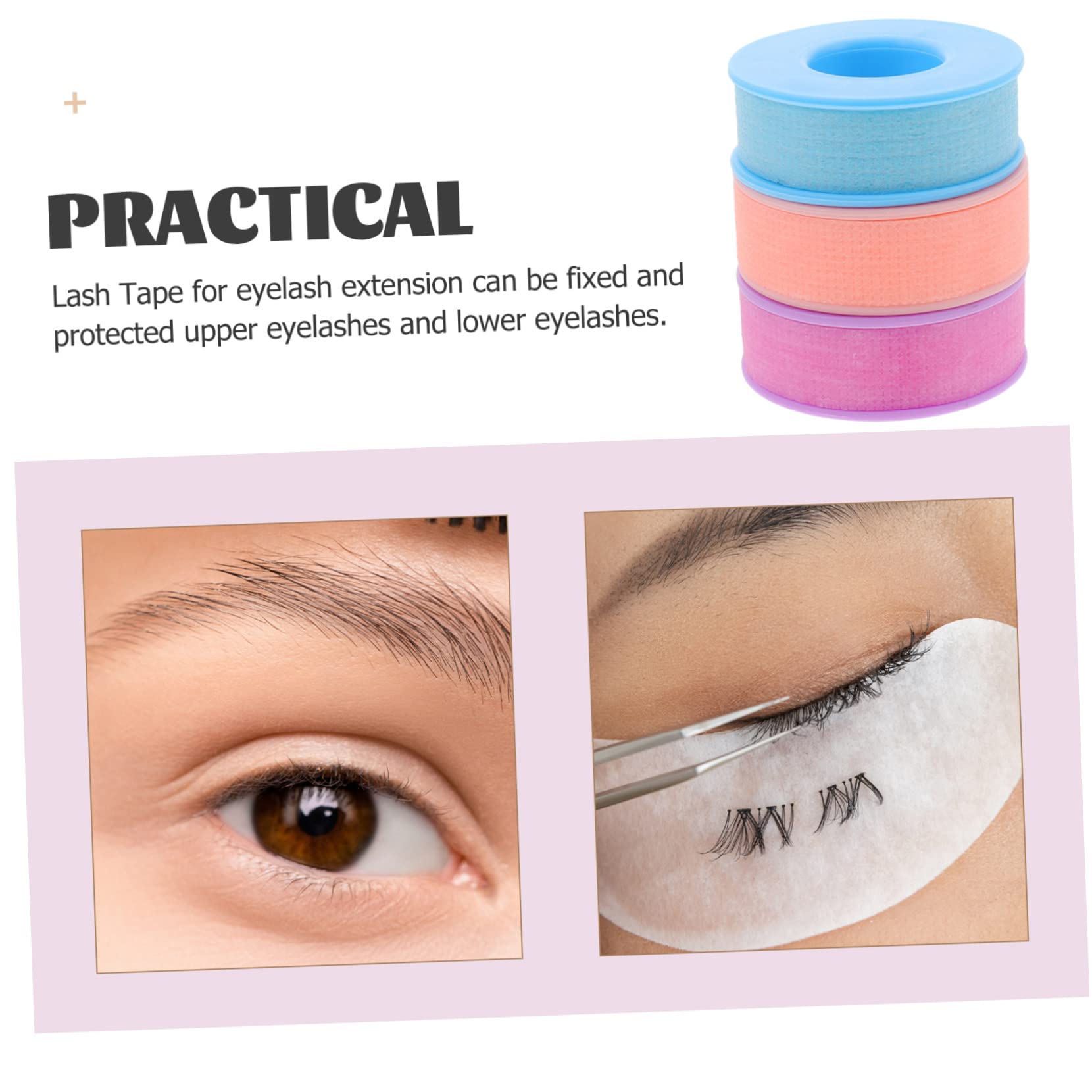 12rotoli Nastro Adesivo Per Extension Ciglia Di Nastro Silicone Traspirante Strumenti Per Estensione Ciglia Facile Da Strappare e Personalizzare Adesivo Ipoallergenico Adatto Per