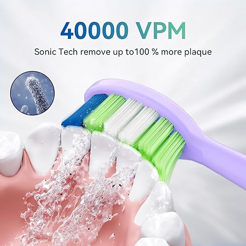 Miniatura 10 de JTF Sonic Smart P200 - Cabezales de cepillo estándar auténticos, paquete de 3, color negro, P200