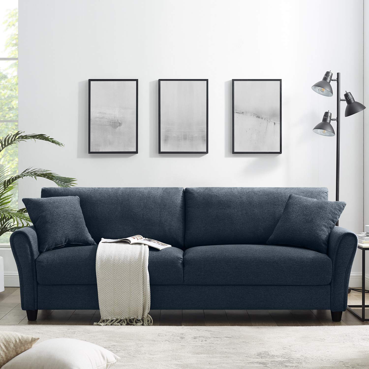 Buy Tribesigns 85 Inch Comfortable Couch Sofa, Modern 3Seater