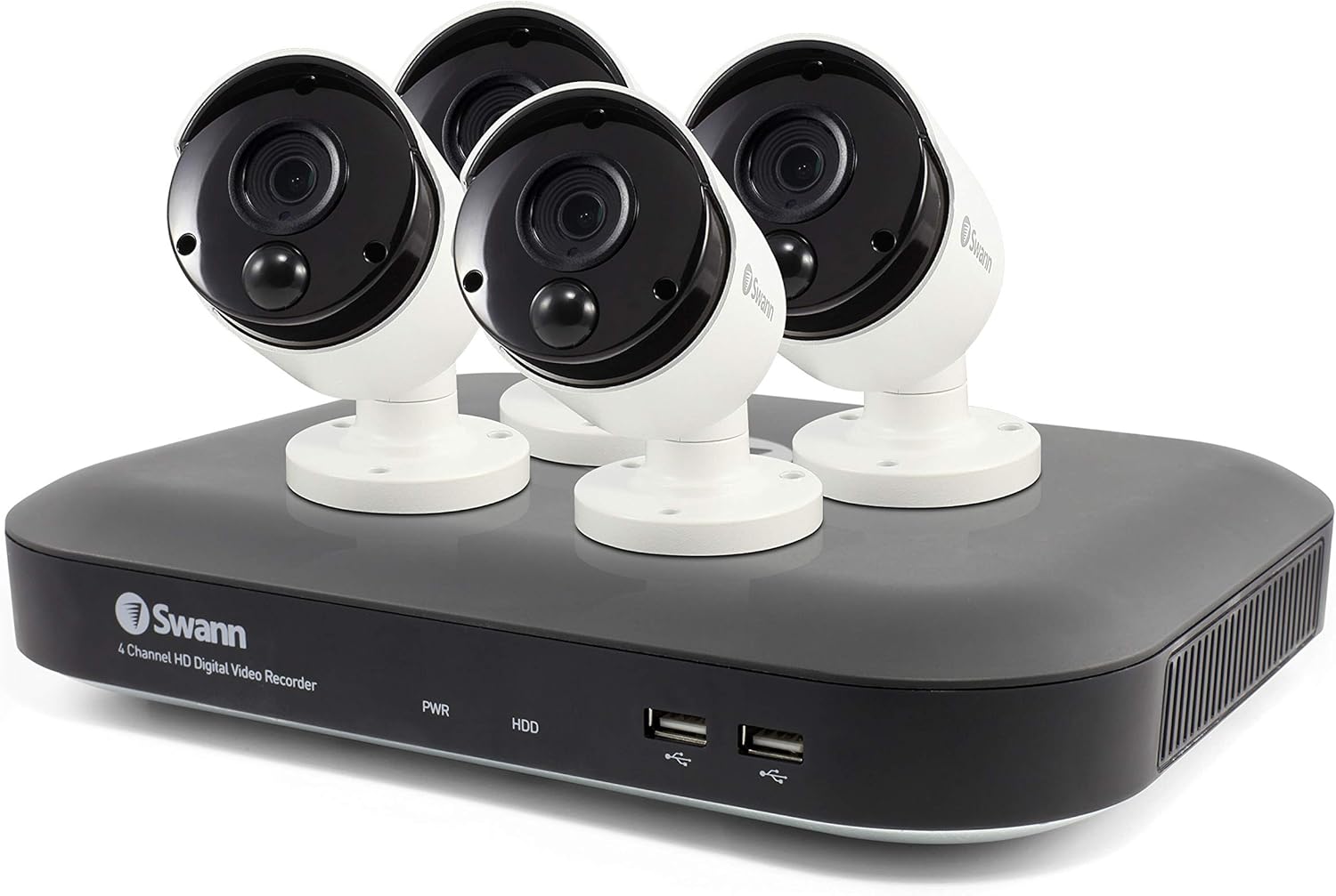 Featured Product Swann Home Security Camera System, 4K Ultra HD, 4 Channel 4 Bullet Cameras, Indoor/Outdoor Wired Surveillance CCTV DVR, Color Night Vision, with 1TB Hard Drive, SWDVK-455804-US Promo 40% OFF Swann Home Security Camera System, 4K Ultra HD, 4 Channel 4 Bullet Cameras, Indoor/Outdoor Wired Surveillance CCTV DVR, Color Night Vision, with 1TB Hard Drive, SWDVK-455804-US