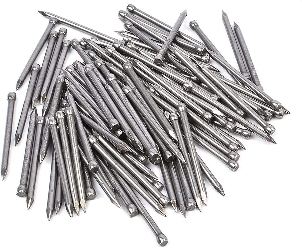 Clavo sin cabeza acero para madera de 30 mm, paquete con 70 piezas miniatura 2