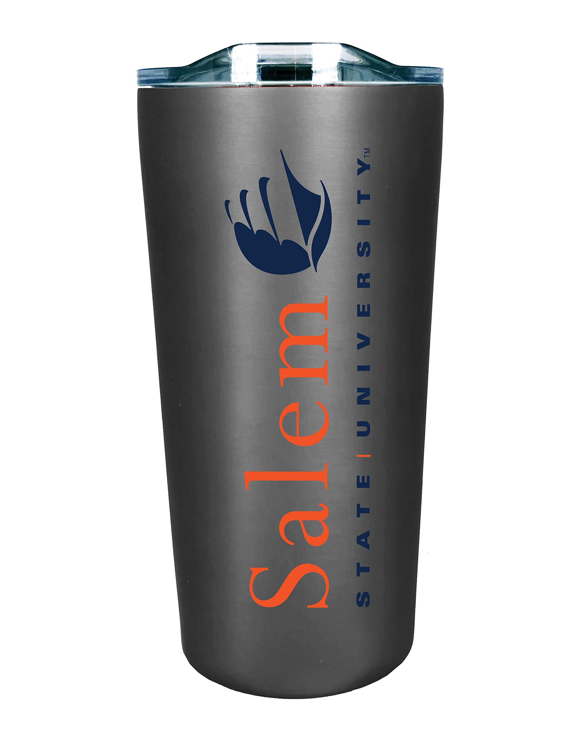 The Fanatic Group Personalized Salem State University Double Walled Soft Touch Tumbler, Design-2 - Silver