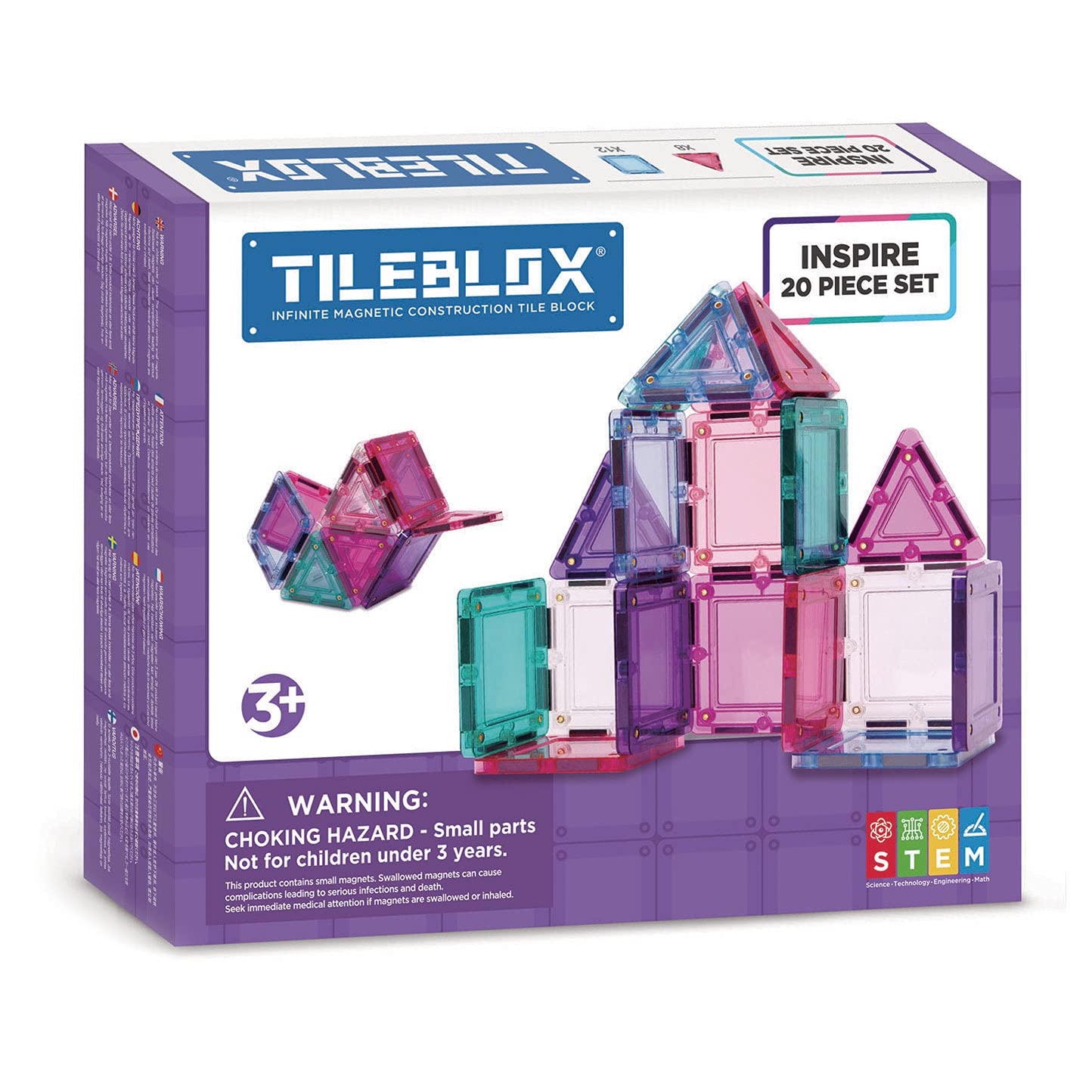 Tileblox 1030007 20-teilig Inspire Set, Multi-Coloured