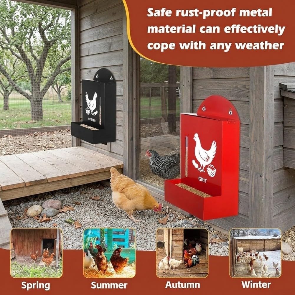 Comedero Gravedad Metal 5.9in Creativo Mascotas Comedero Gravedad(Red (1 pc))