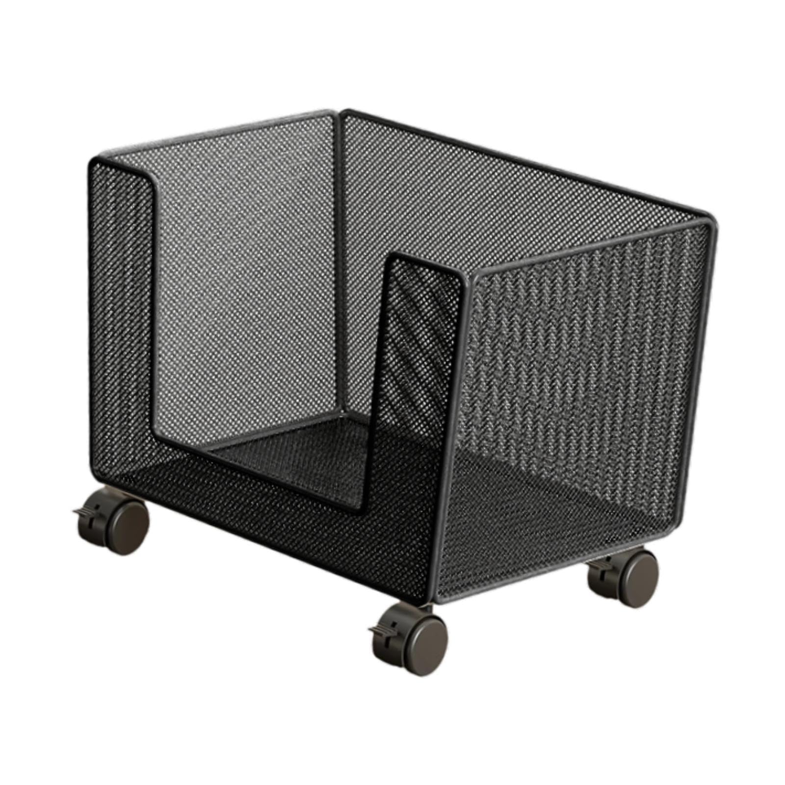 Carro Archivador con Ruedas para Organizar Y Accesorios, Negro, Individual