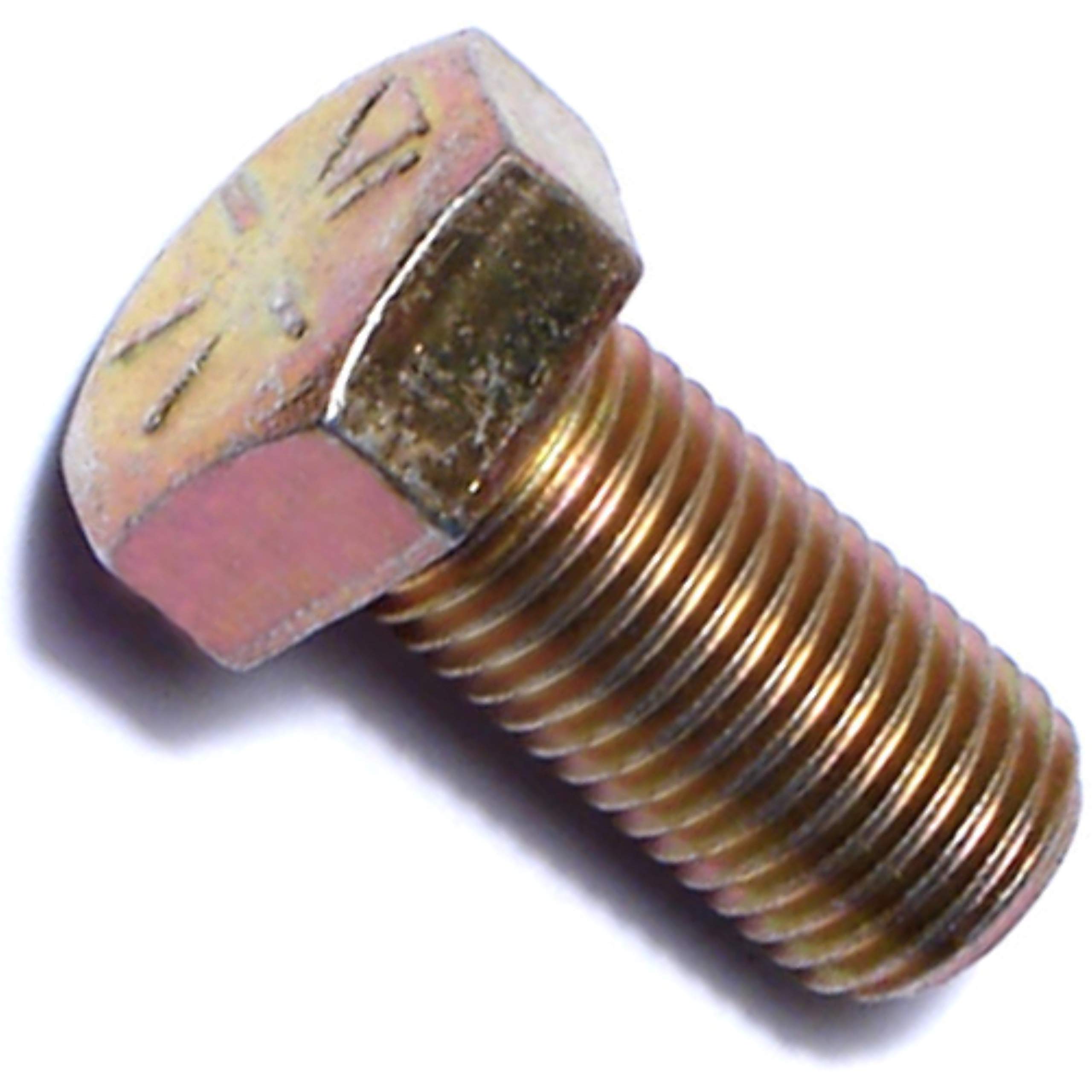 Hard-to-Find Fastener 014973252533 Grade 8 Fine Hex Cap Screws, 3/8-24 x 3/4, Piece-10,Yellow