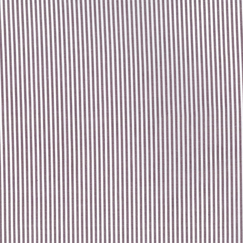 Chambray 100% Yarn Dyed Cotton Fabric Candy Stripes Lines 144cm Wide (Sold Per Half Metre) (Plum)