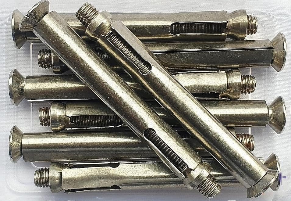 Allen key Stainless Steel Anchor Fastener Counter Sunk Head – (Size - 8x70) Pack of 6Pcs