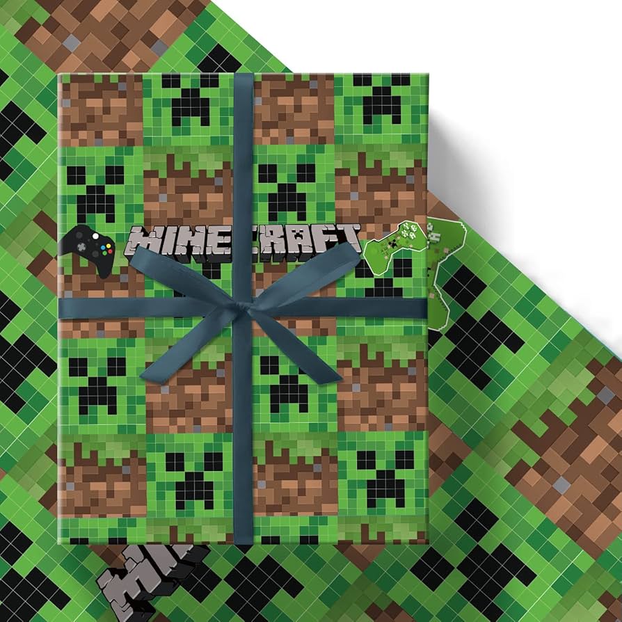 Bonamana 5 Sheets of Minecraf Wrapping Paper 51 x 75 cm Kraft Paper Durable Minecraf Wrapping Paper Pack for Children's Birthday Party Festive Decoration (Green Creepers) : Amazon.de: Stationery & Office Supplies bonamana-5-sheets-of-minecraf-wrapping-paper-51-x-75-cm-kraft-paper-durable-minecraf-wrapping-paper-pack-for-children-s-birthday-party-festive-decoration-green-creepers-amazon-de-stationery-office-supplies