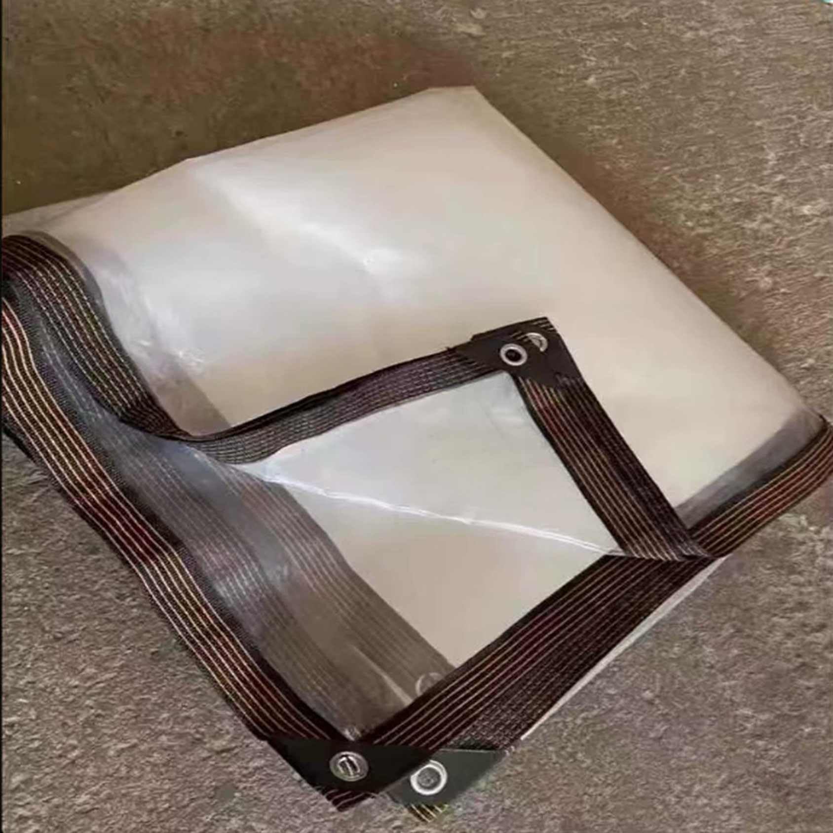 Bâche Transparente PE 90%, avec Œillets, Imperméable pour Mobilier