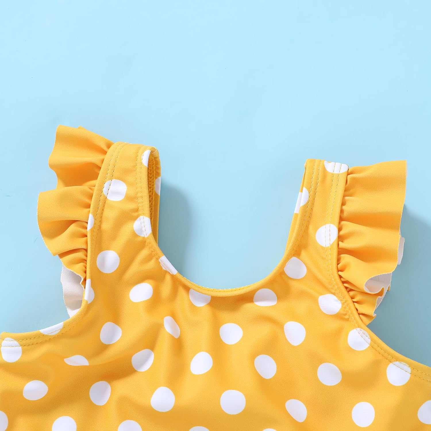 Tiny Cutey Toddler Girl Swimsuit Ruffled Stripe Sleeveless Swimwear One-Piece Baby Girl Bathing Suits - Image 4