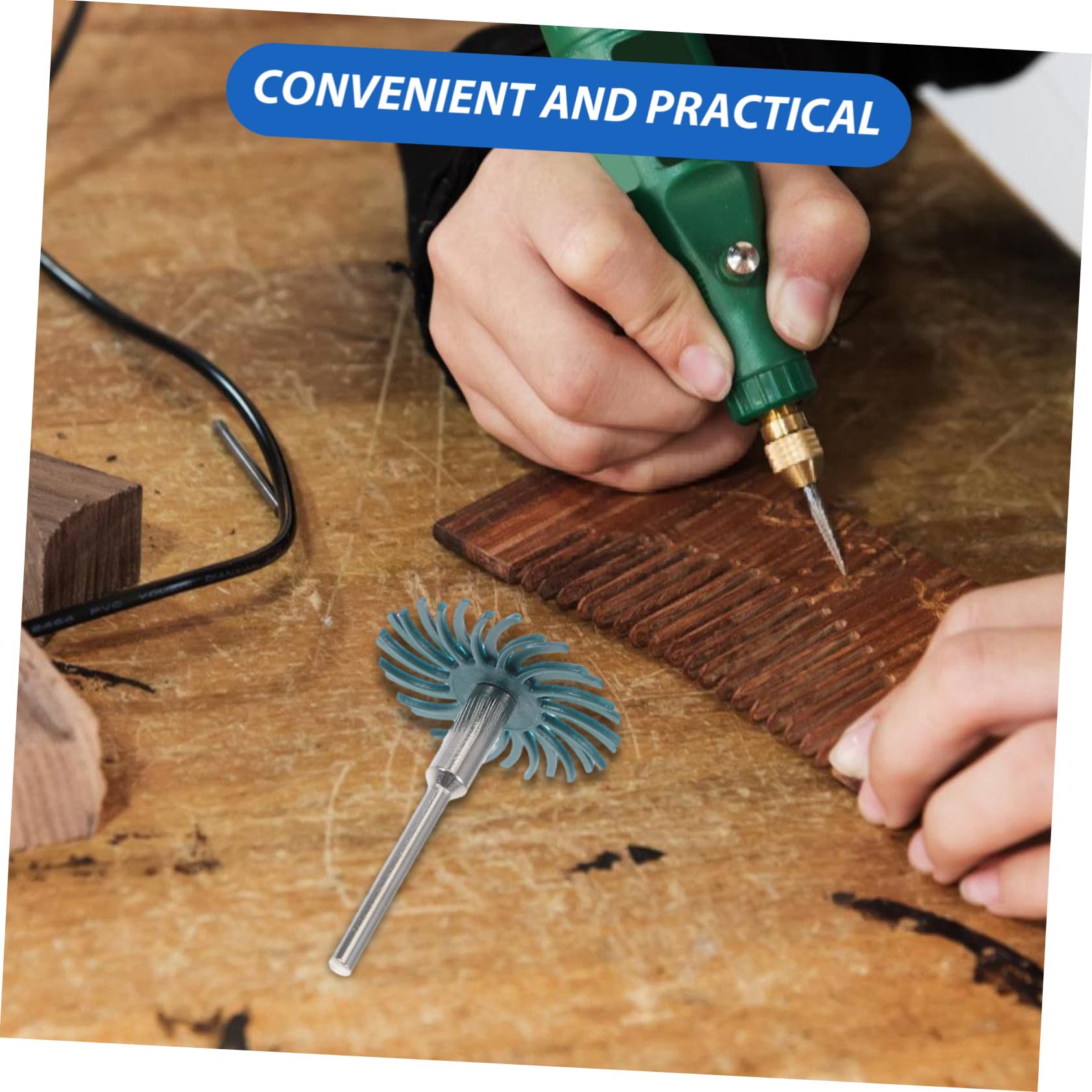 Meule Abrasive de Détail 76 Pièces, Plastique Diamant, pour Ponçage Précis
