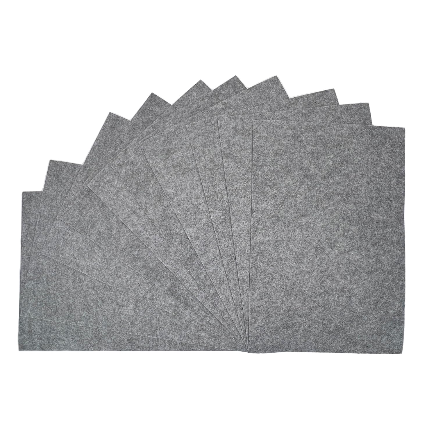 Marl Grey Craft Felt Fabric Premium Material for Art Sewing Festive Decorations DIY Art Decor Table wear | A4 Felt Sheets, (Pack of 10)