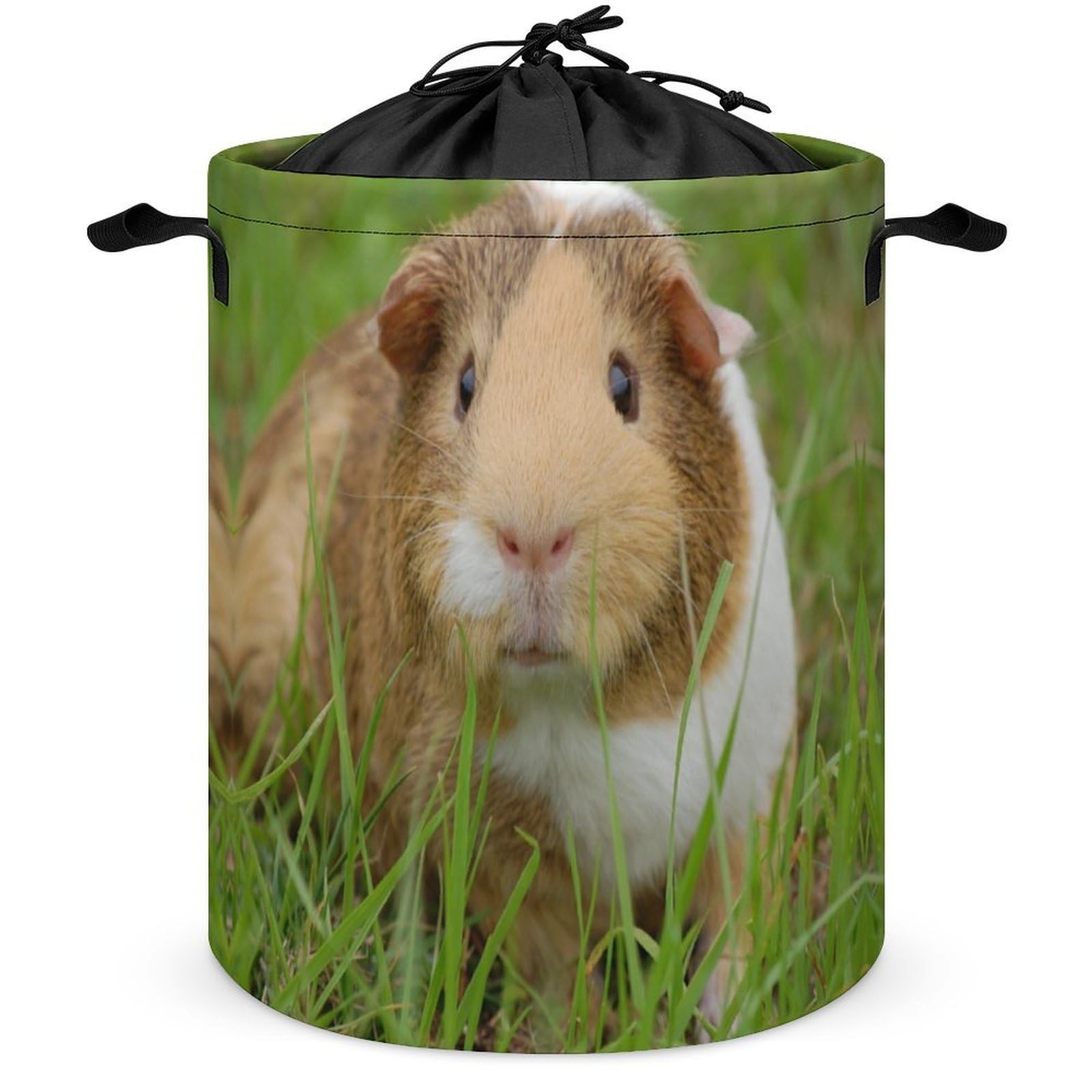 Wlntrophic Drawstring Laundry Hamper, Guinea Pig Laundry Basket, Washing Basket with Handle
