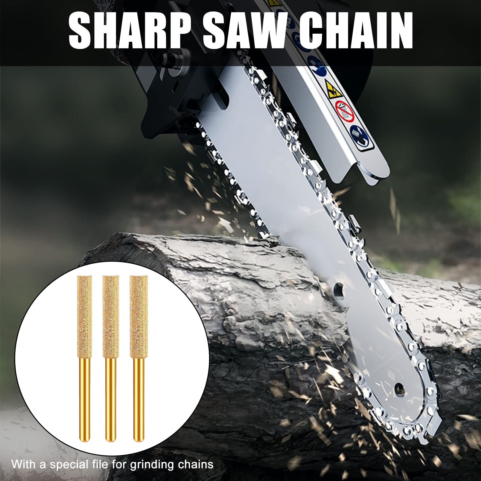 Catene Per Motosega Da 6 Pollici - Set Di 4 Con Affilatrici | Compatibile Con Mini Motoseghe - Foto 2