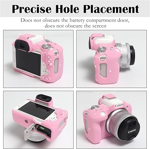 Miniatura 2 de Easy Hood Funda para cámara R50 R100, funda protectora para cámara Canon EOS R50  R100 sin espejo, funda de silicona suave, funda de silicona
