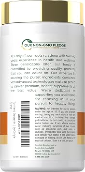 Carlyle Turmeric Curcumin Supplement | 180 Powder Capsules