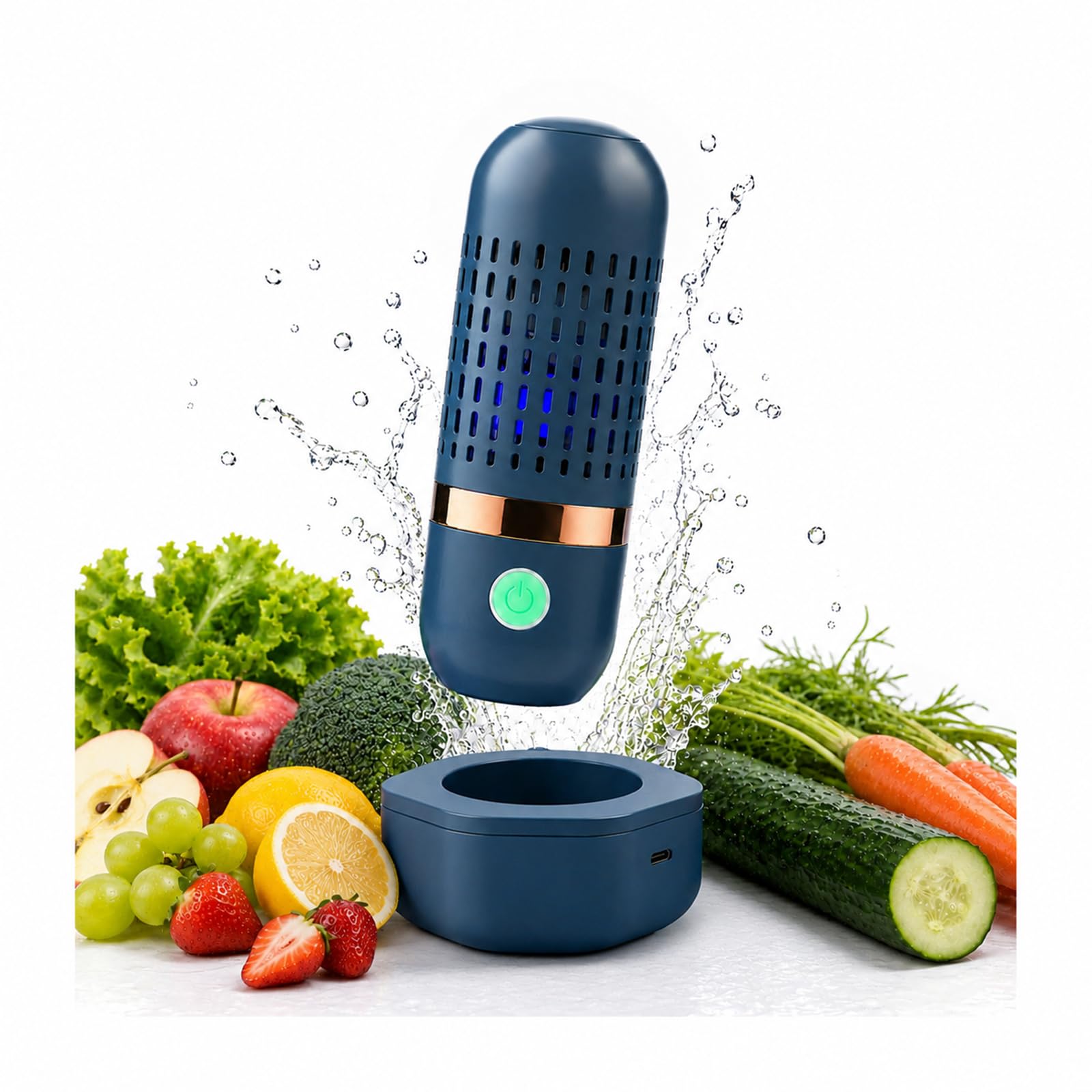 Machine à Laver Les Fruits et Légumes de MMOBIEL – Étanche IPX7 & sans Fil