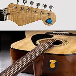 Suporte de palheta de guitarra com adesivo traseiro, estojo preto para palheta de guitarra com mola, acessórios de guitarra presos na guitarra, elétrica, acústica, ukulele, baixo (sem palhetas)