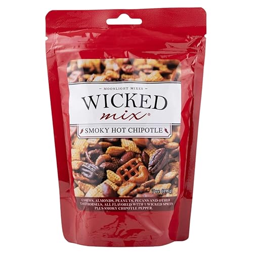 Wicked Mix Mezcla de aperitivos con frutos secos mixtos, paquetes de bocadillos dulces y salados con almendras, anacardos, pretzels y nueces,