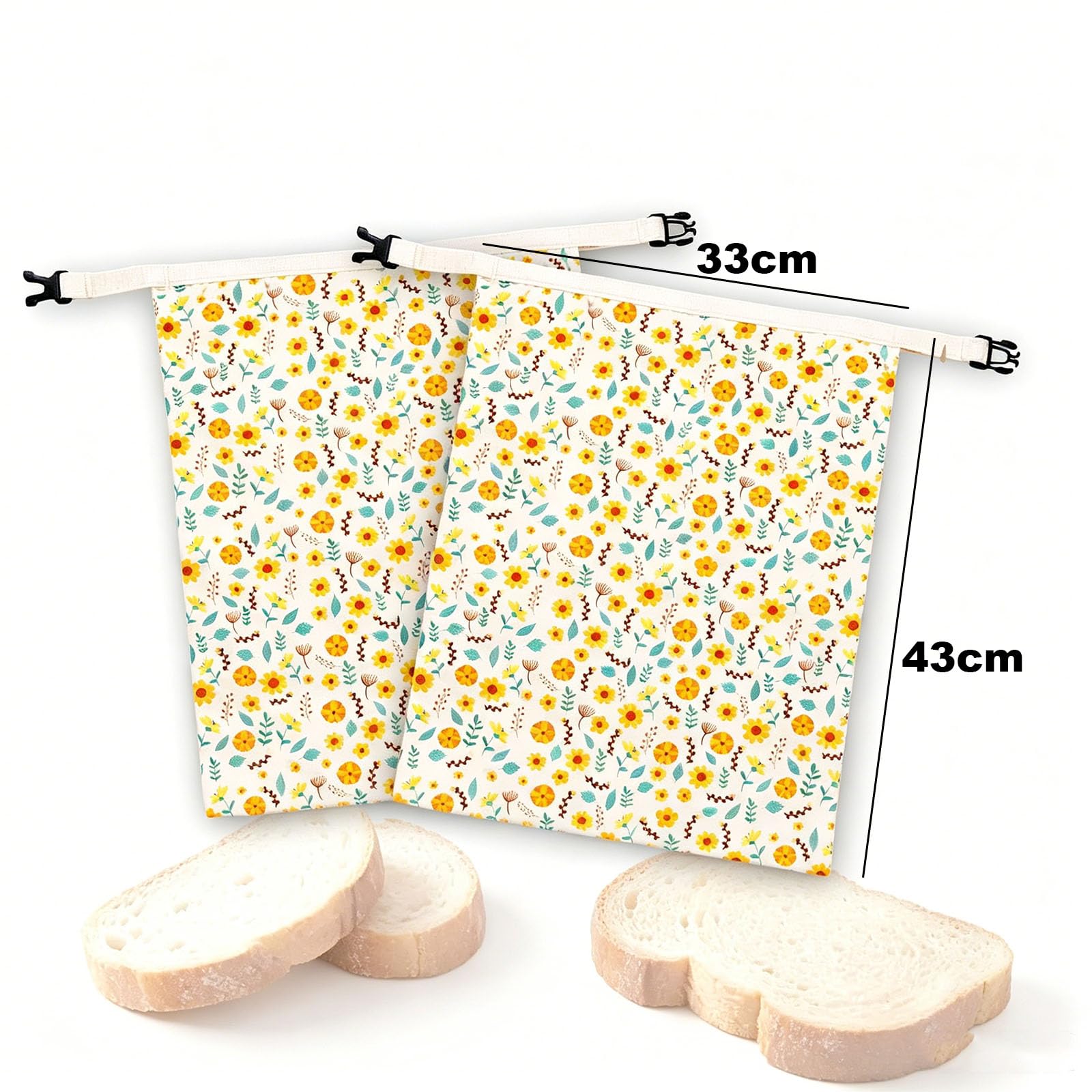 Contenitore per Pane in Cotone Riutilizzabile per lievito Naturale e pagnotte Fatte in casa estende la freschezza del Sacchetto per Pane Naturale