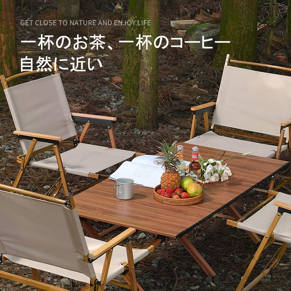 Amazon.co.jp: 折りたたみキャンプテーブル ロールアップ