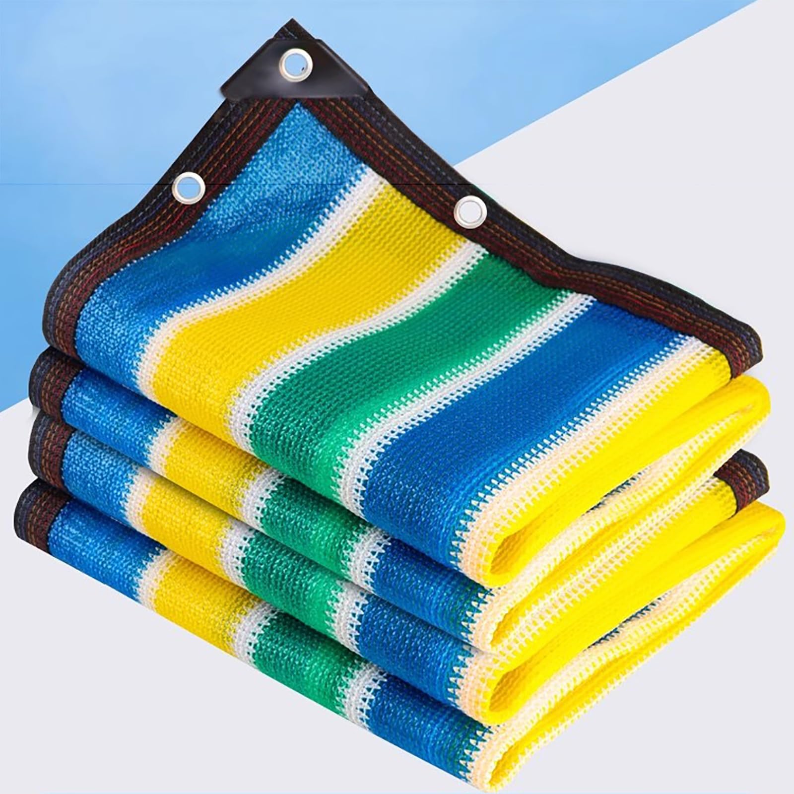 Toile d'ombrage avec œillets pour créer un coin de fraîcheur sur votre terrasse en été