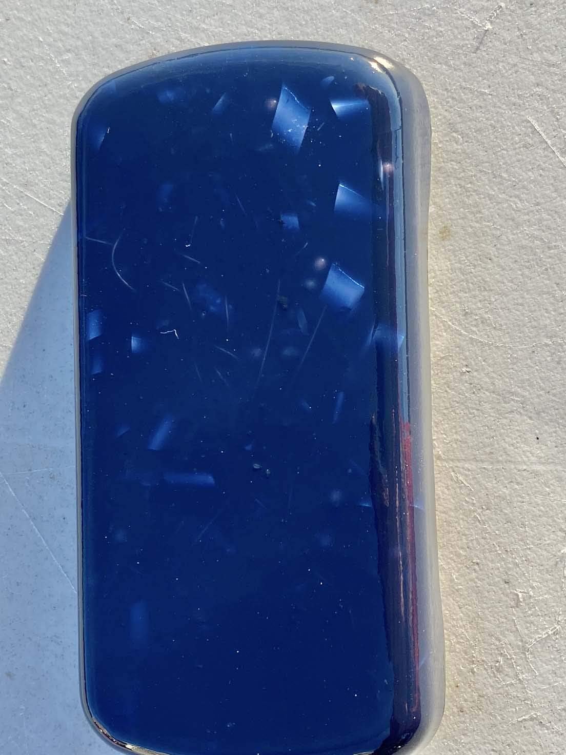 1 Indigo Blue Small Charging Plate Cell Phone/Bed Charging Crystal Orgone Generator Energy Accumulator 528Hz/7.83Hz/Advance Harmonics Many Beautiful Ingredients and Colors! (Indigo Blue)