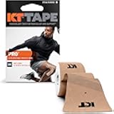 PRO Synthetic Elastic Kinesiology 20 Pre-Cut 10-Inch Strips Therapeutic Tape, Stealth Beige (2 Pack)