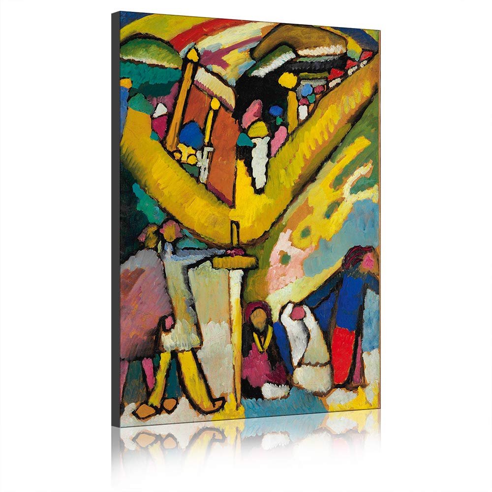 Reproduction Kandinsky de haute qualité sur toile giclée de 29,5x70 cm