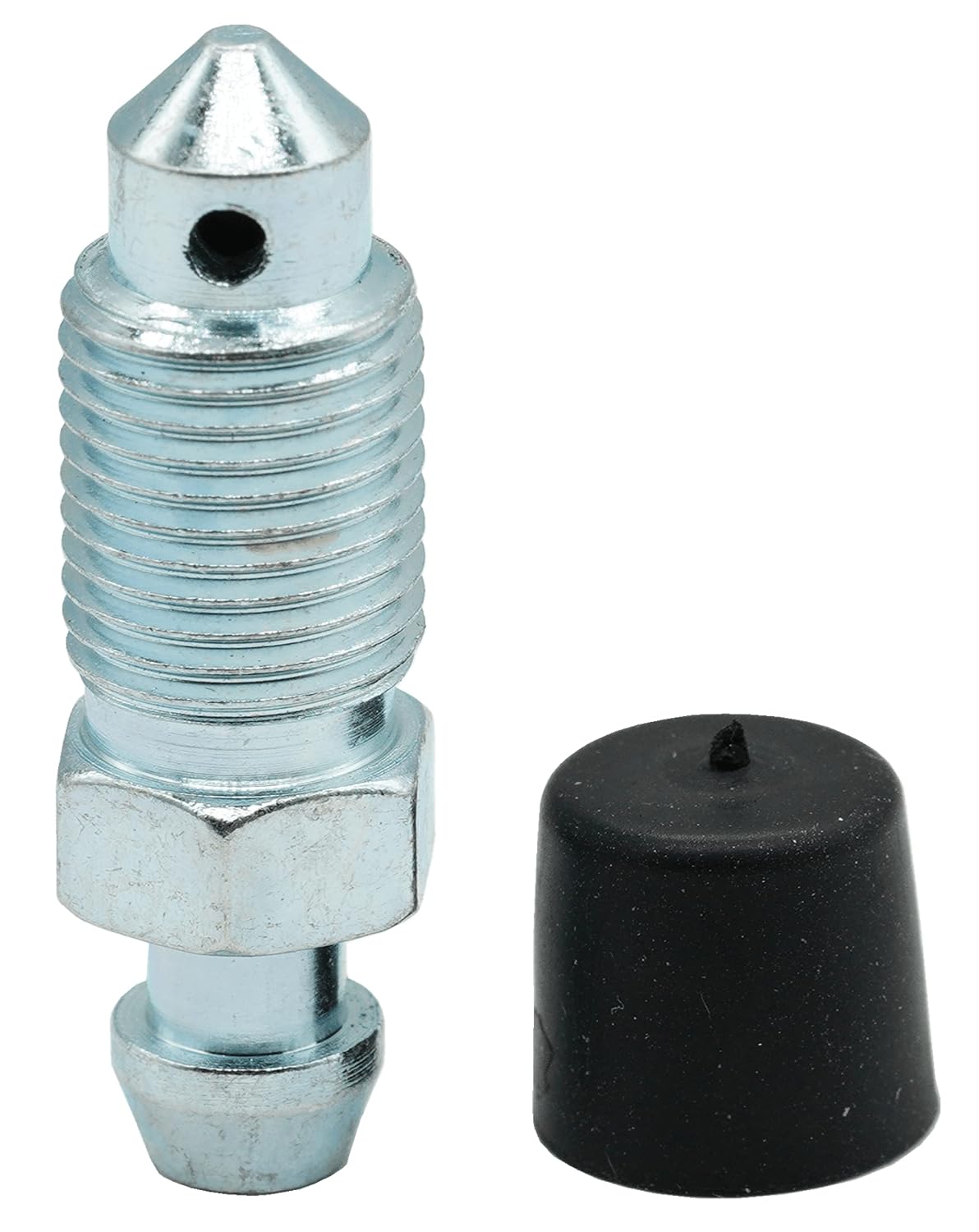 6 PCS Brake Bleeder Screws,Bleeder Valve,Bleeders,Caliper Bleeder Screw with Rubber Cap M10x1.0-32.8mm,H9409-6,105396,Standard Metric Bleeding Screws Bleed Kit