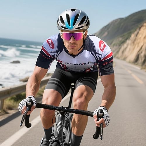 Miniatura 6 de sponeed - Jerséis de ciclismo para hombre tops camisas de ciclismo manga corta atuendo de ciclismo chaqueta de ciclismo de cierre completo con