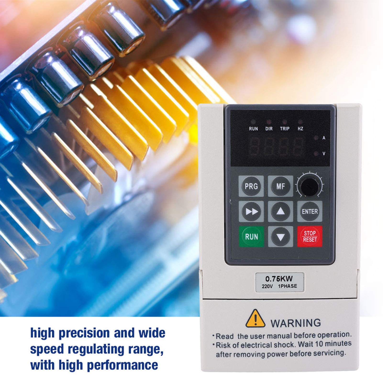 Oumefar 220 V 0 , 75 kW VFD Wechselrichter mit variabler Frequenz 1 Phasen Eingang 3 Phasen Ausgangs Drehzahlregelungswechselrichter für Produktionsmaschinenlüfterpumpen