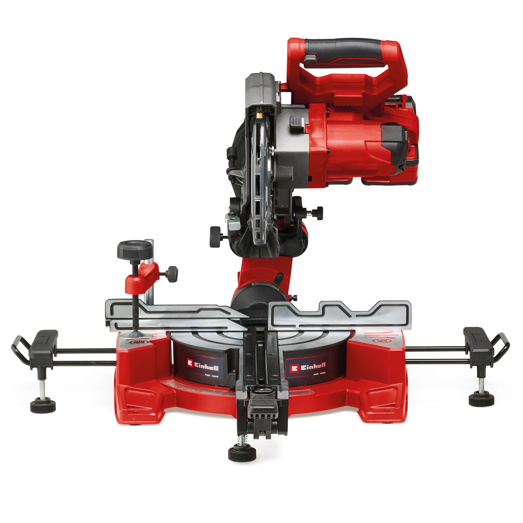 Einhell Batteria Radiale Sega troncatrice/troncatrice TE-SM 36/8 L Li Solo Power X-Change (36 V, profondità di taglio massima/larghezza: 65 mm x 305 mm, Ø216 mm, testa per sega inclinabile, senza