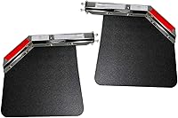 Vista 8 de Juego de 2 Soportes Colgantes de Guardabarros con Resorte Angular Negro para Semirremolques, Espaciado de Pernos de 1-1/8" 1.125", Colgante