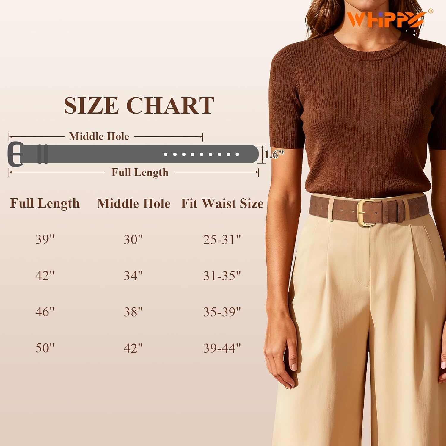 WHIPPY Wide Suede Belt for Women Fashion Ladies Thick Belt for Dresses with Retro Gold Buckle - Image 5