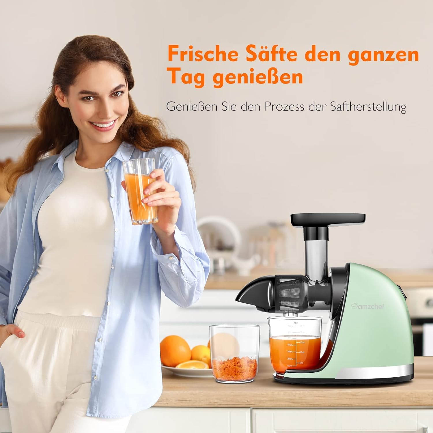 Amzchef DE | Slow Masticating juicer| Induction Cooktop