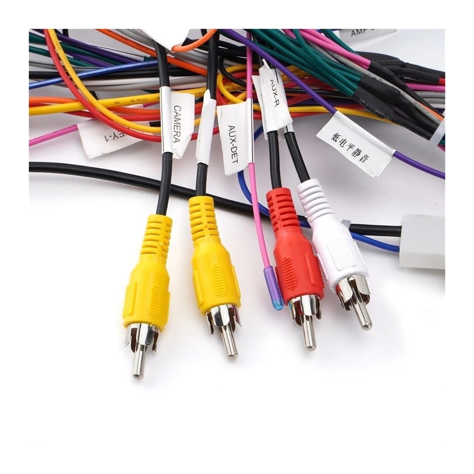 Adaptador de arnés de cableado para caja CANbus, arnés de cableado de radio, cable de alimentación de audio estéreo para automóvil, compatible con Toyota RAV4 2013-2015