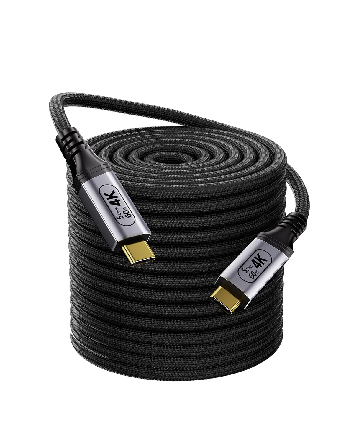 lungo Cavo USB C USB C 10m, Cavi Dati USB Type C da 5Gbps, uscita video USBC 4K, Cavo Type-C 60W Ricarica Rapida Cavo Type C per Thunderbolt 3,SSD, hub