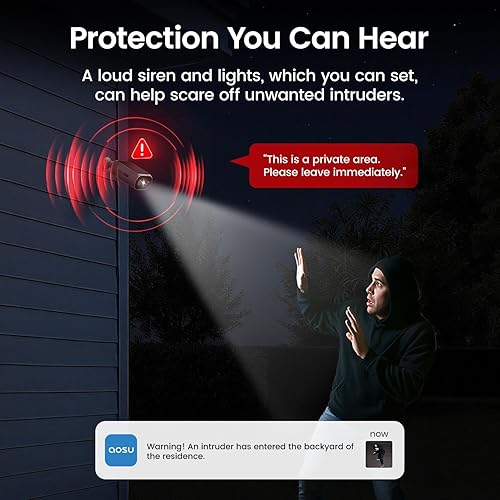 Miniatura 8 de aosu Cámaras de seguridad solares inalámbricas para exteriores, instalación de bricolaje de 2 minutos, cámaras sin suscripción para sistema de