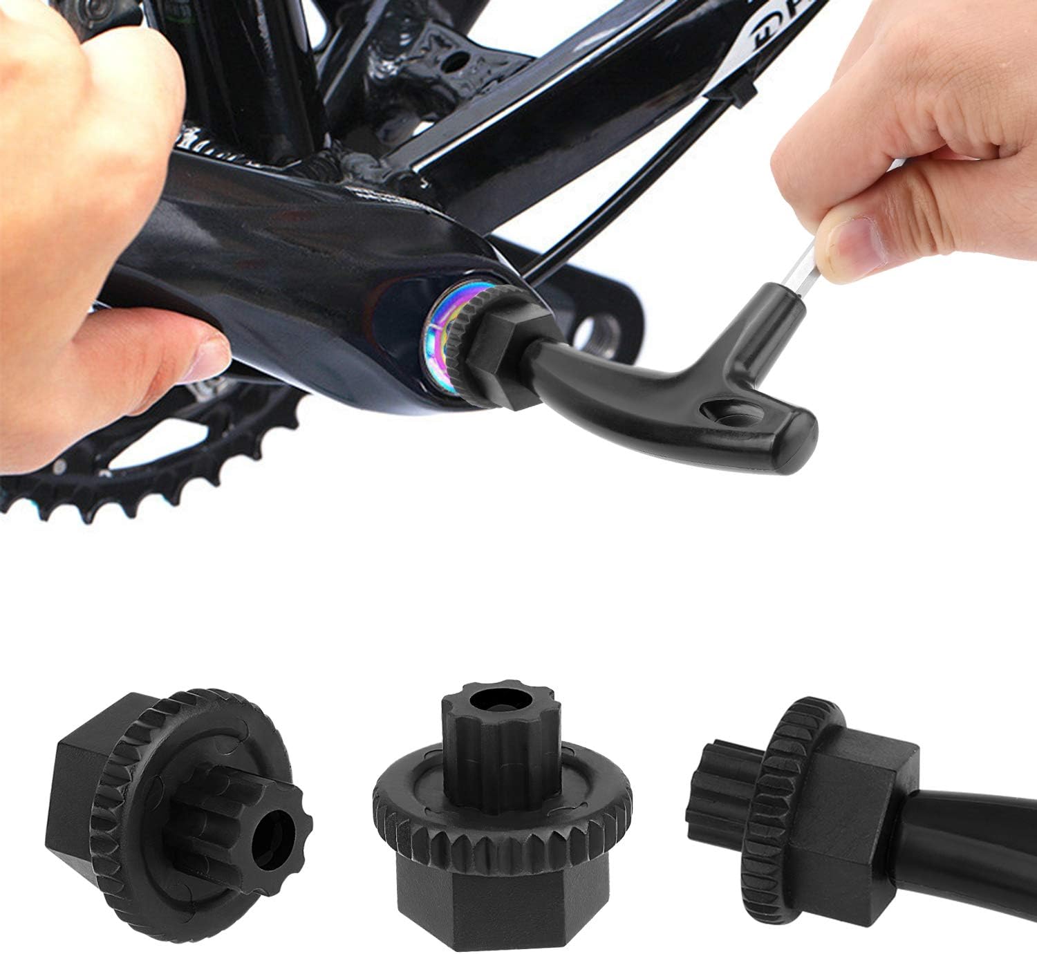QKURT HollowTech Crank Removal Tool, Bike Crank Extractor THandle