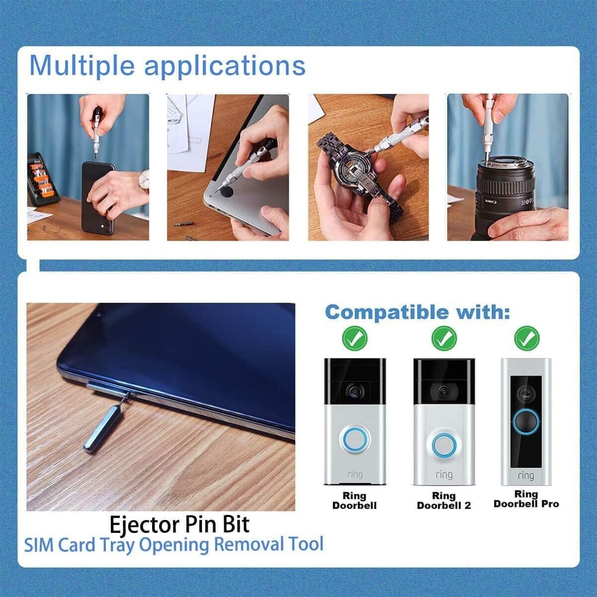 Socket Ratchet Wrench Set Small Screwdriver Set for Electronics PS4 Computer Laptop Repair Tool Kit with Case Repair Tool Set